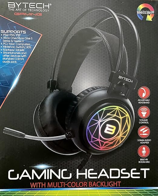 PIE BYTECH Light UP Gaming Headset Amazon.ca Video Games