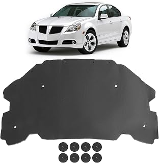 Under Hood Insulation 1/2" Compatible with 2005-2010 Pontiac G6 Hood Insulation Pad Heat Blanket Replacement with Clips