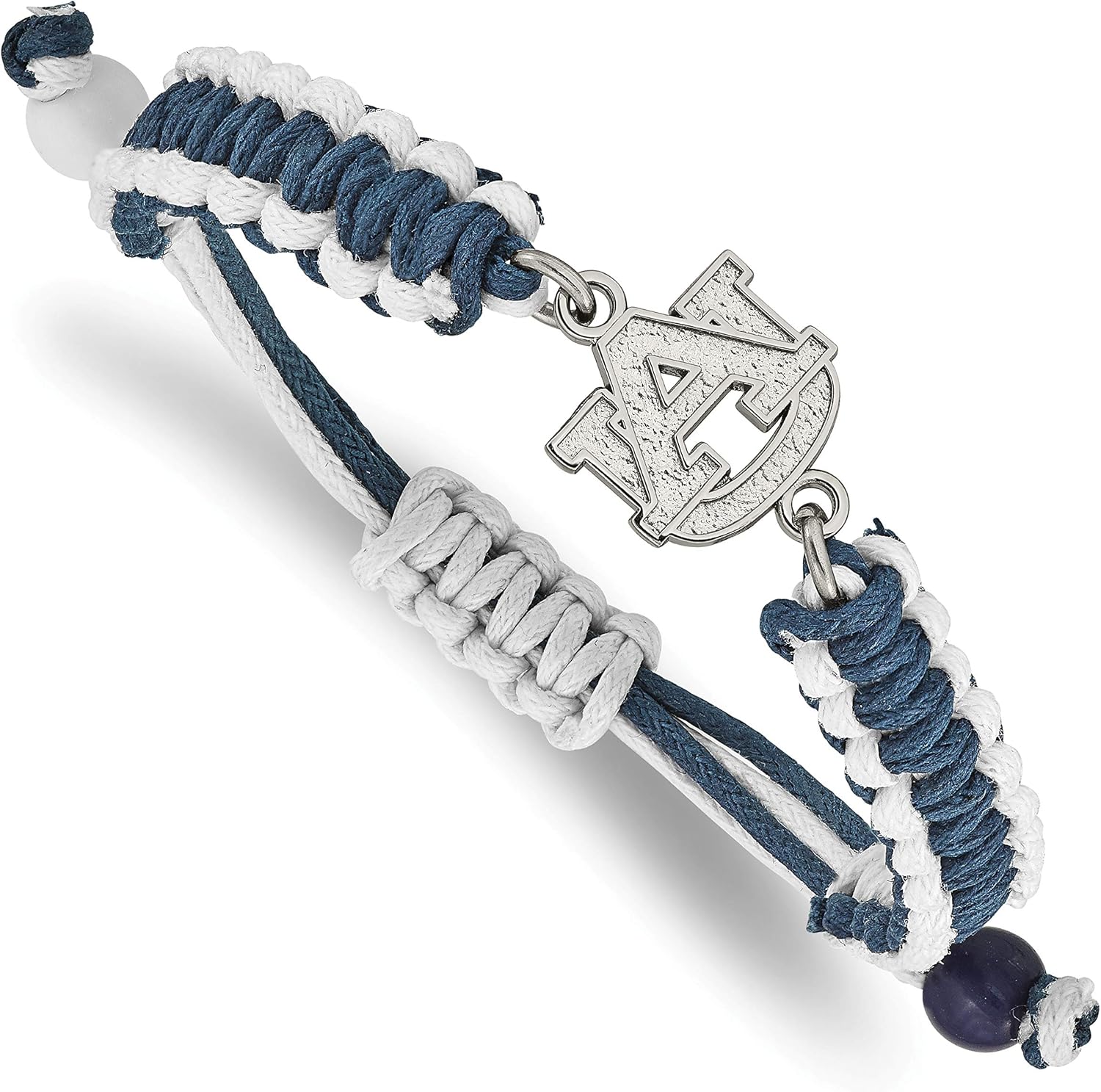 LogoArt Auburn University Stainless Steel Color Bracelet