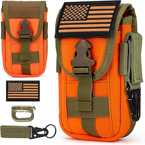 Miniatura 9 de IronSeals Funda táctica para teléfono celular, funda para teléfono inteligente, bolsa Molle para accesorios, bolsa para cinturón de 4.7 a 6.7