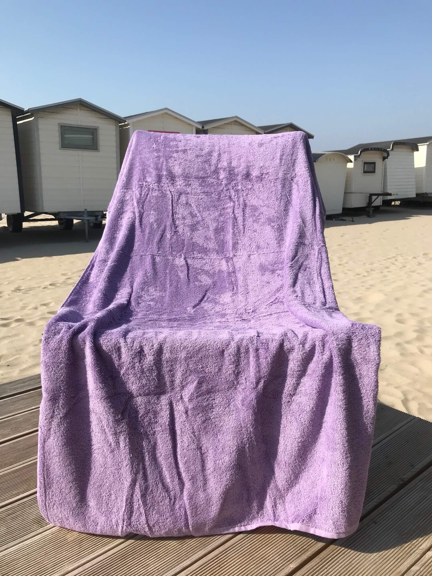 Perfecte kwaliteit XXL strandlaken olijfgroen 100x200 cm - 500 gr/m2 | Achteraf betalen