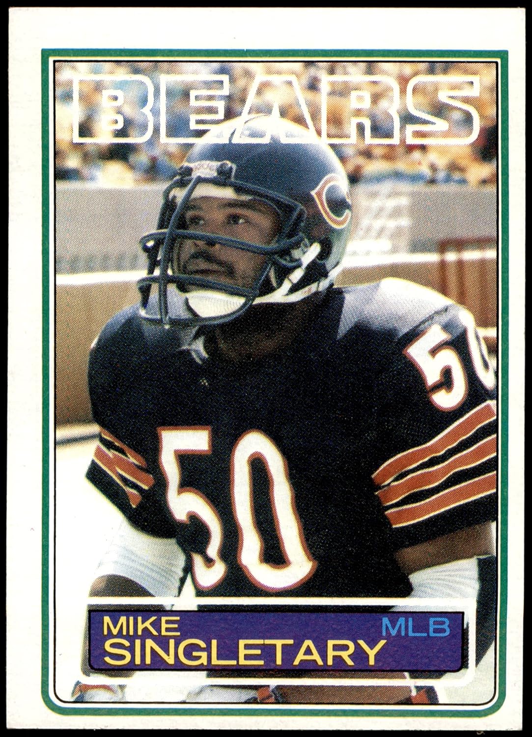 1983 Topps #38 Mike Singletary Chicago Bears (Football Card) NM Bears Baylor
