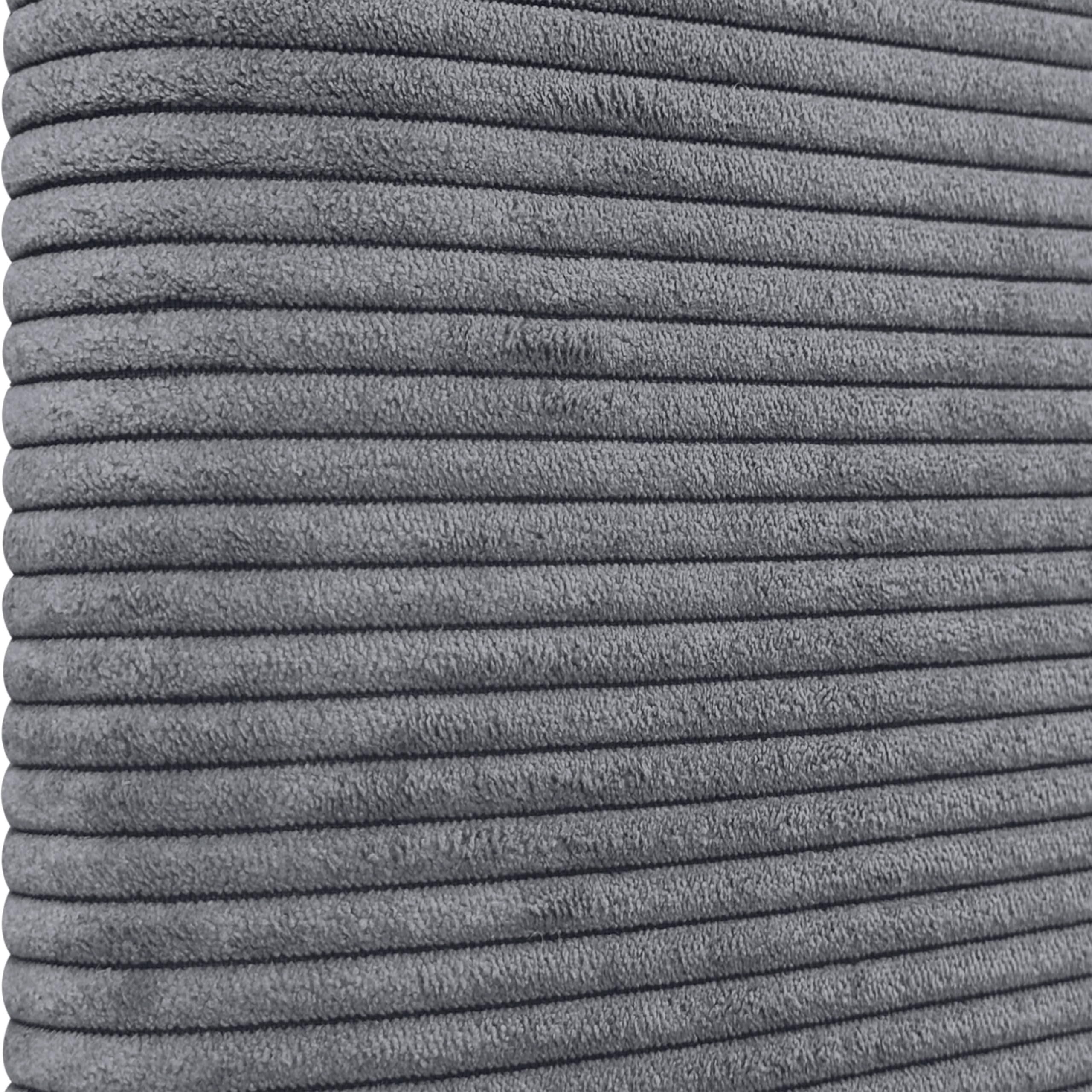 DHOME Tête de Lit Rembourrée Lisse et Courbée 70cm en Velours Côtelé Premium avec Pieds pour Mur Acoustiques Absorbantes Tête de Lit pour Chambre (Gris Foncé, 140cm)