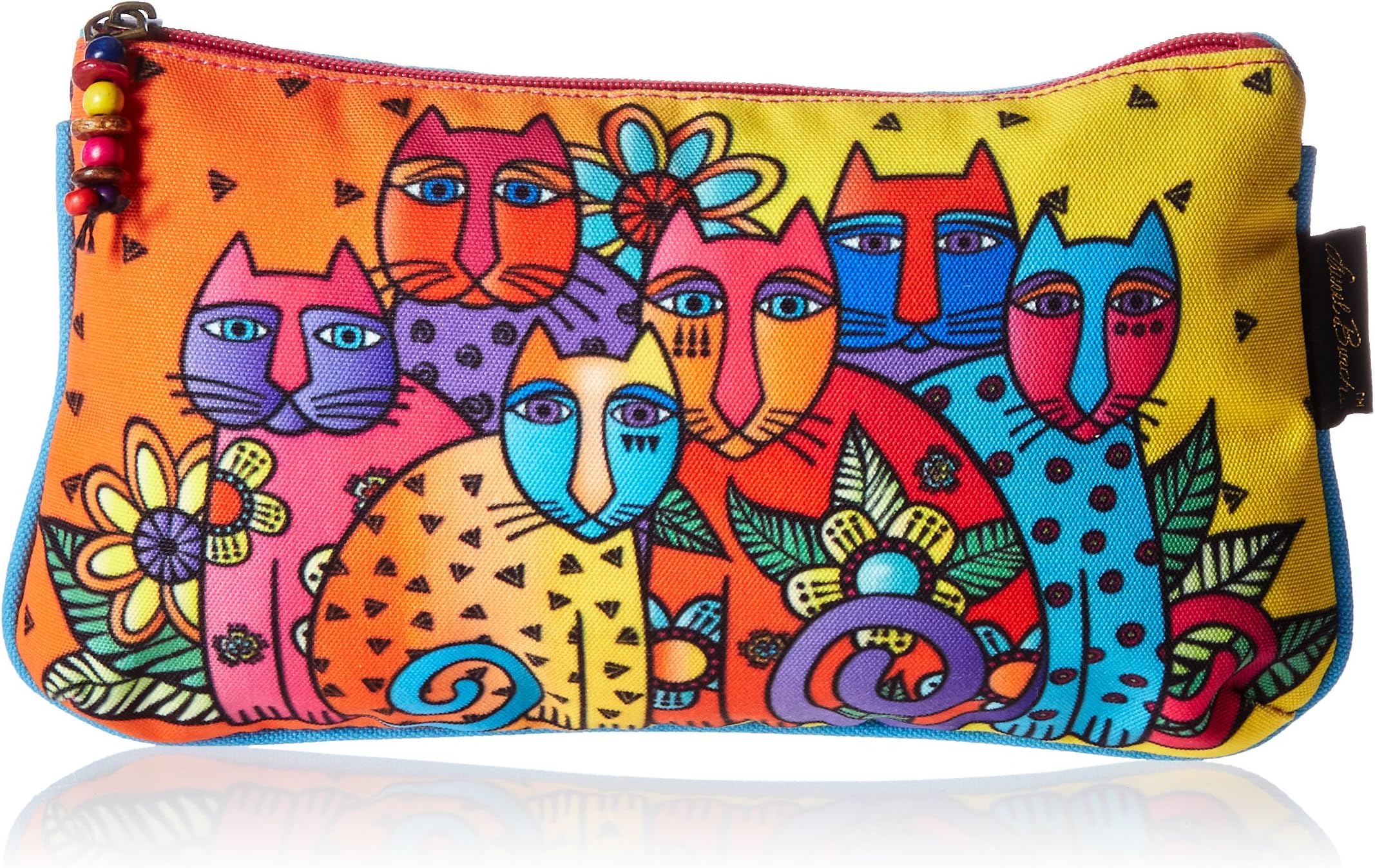 Laurel Burch Cosmetic Bag Set, Feline Clan, 3-Pack