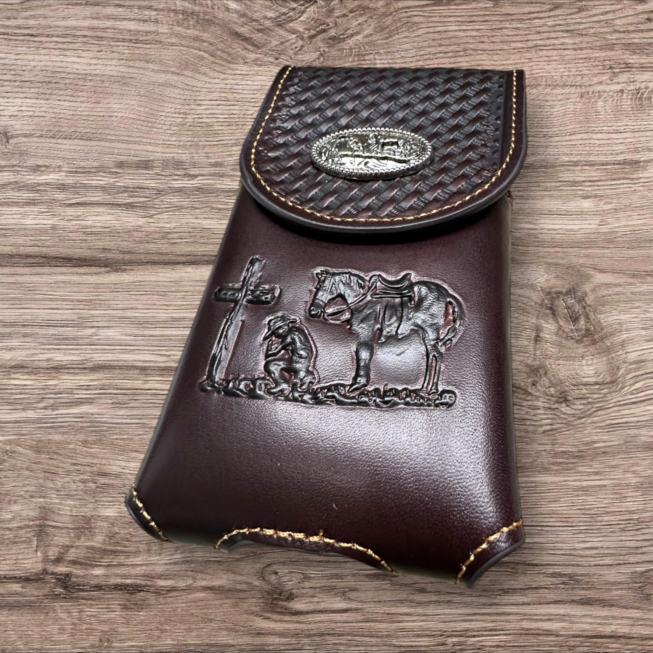 Amazon.com: Western Stakes Western Leather Phone Belt  display picture 1