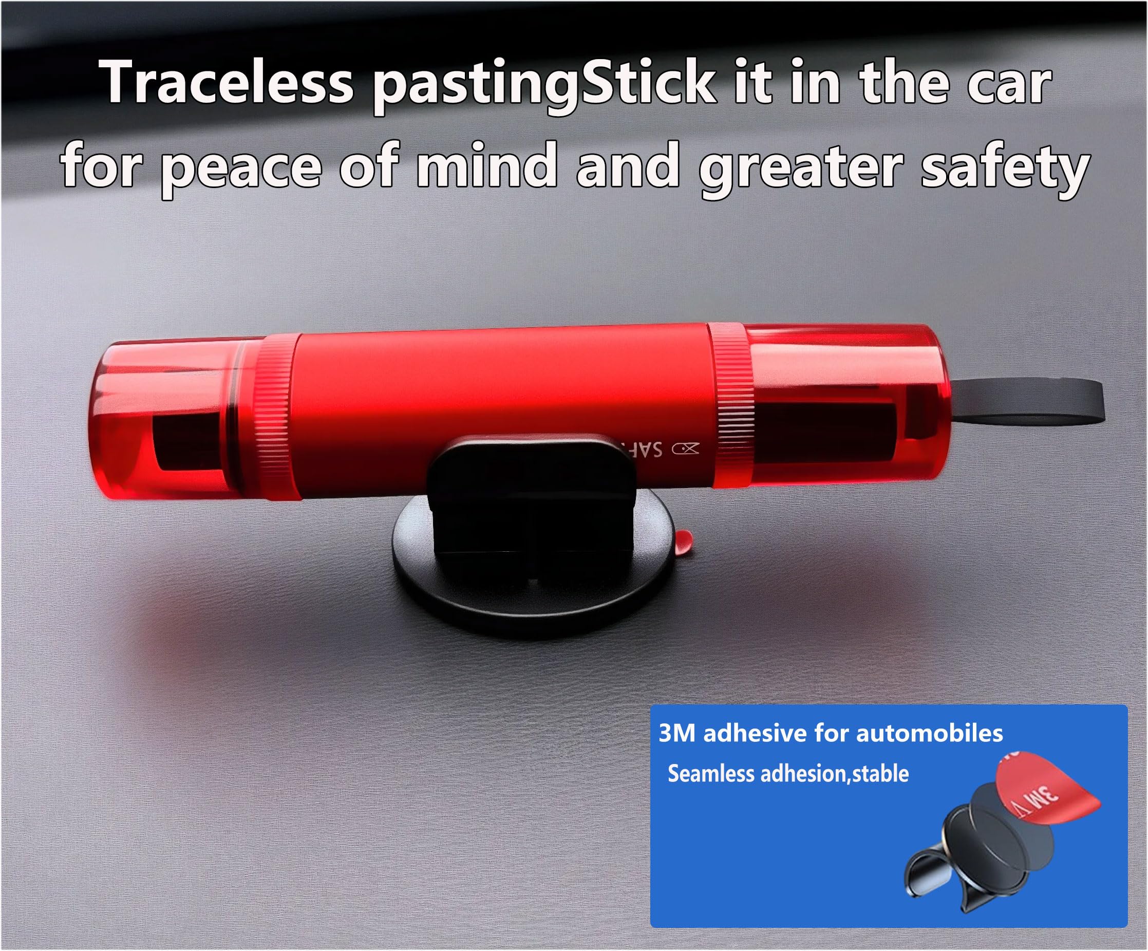 Wbeng 2Pack Car Window Breaker and Seatbelt Cutter,Auto Rescue Tool,Safe Hammer Car Window Breaker for Land and Underwater,Car Emergency Hammer,Emergency Car Kit — view 7