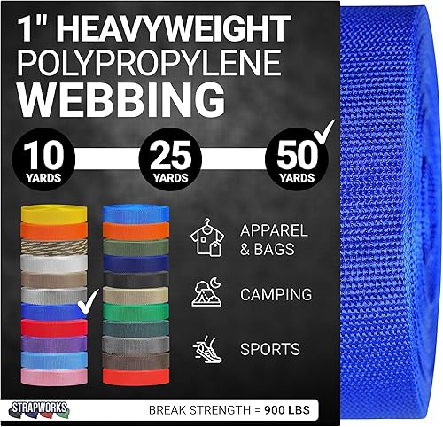 Vista 11 de Strapworks Correas de polipropileno pesado: correas de polietileno resistentes para reparación de equipos de bricolaje al aire libre Negro