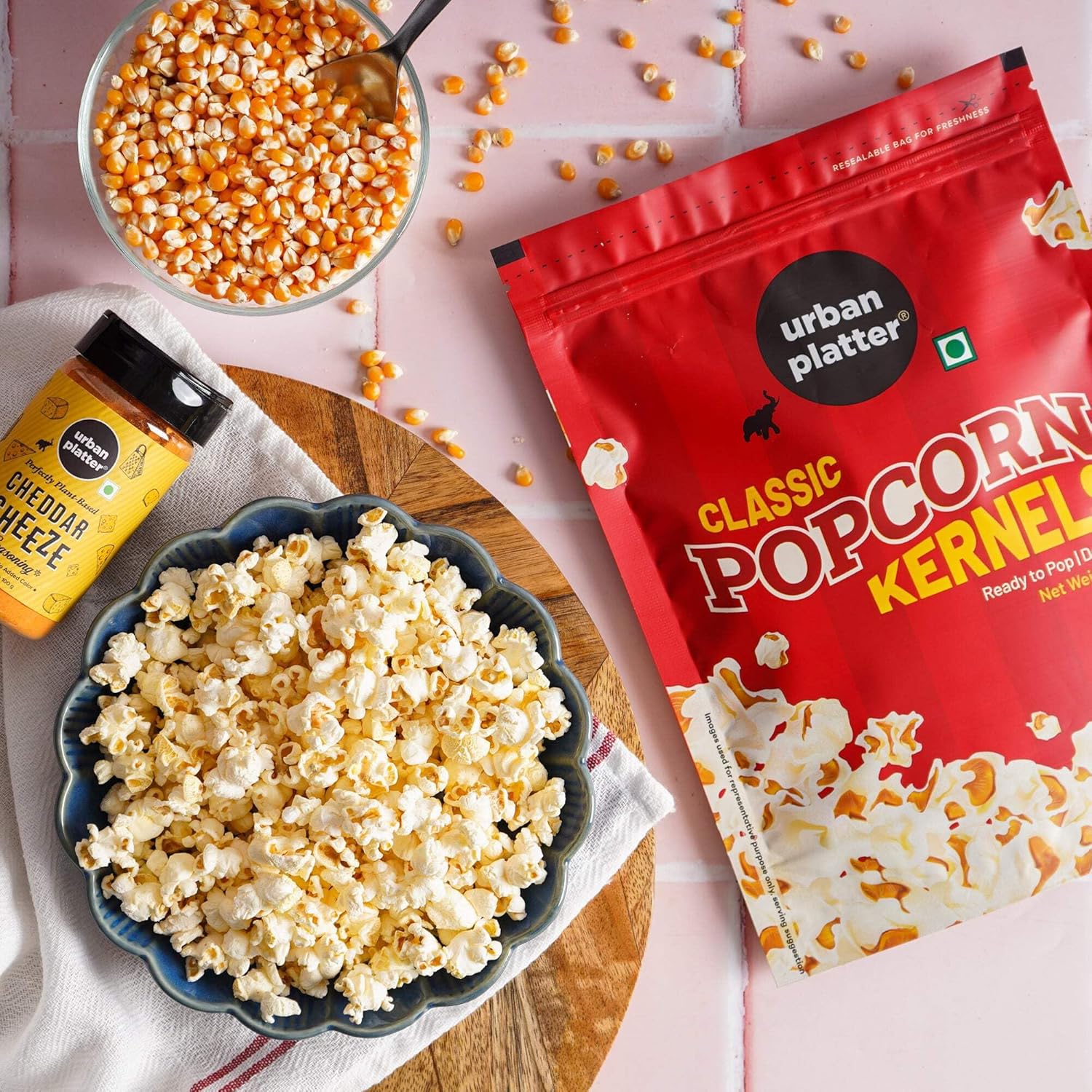 Urban Platter Pop Corn Kernels, 1kg