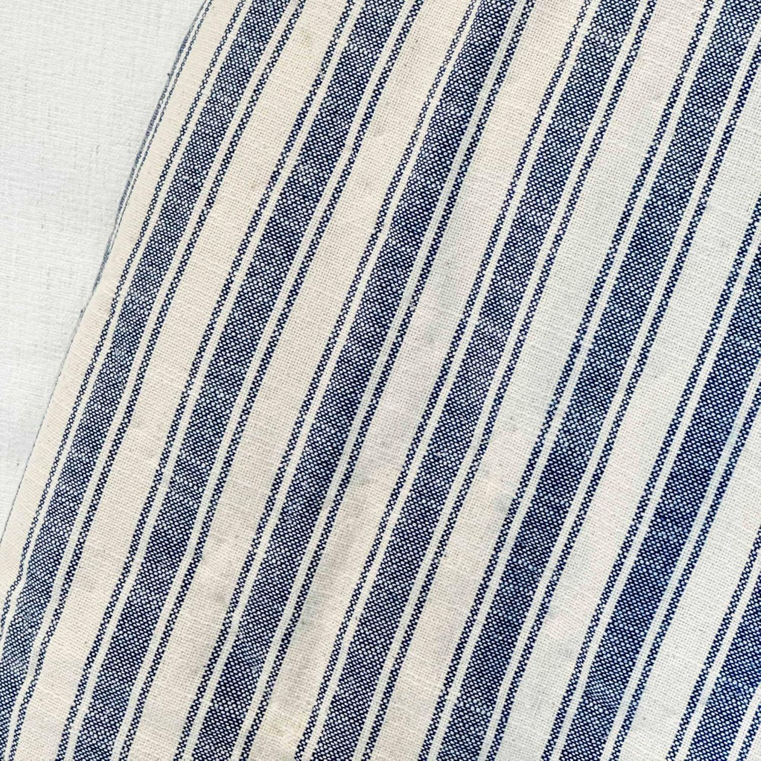 Piper Classics Market Place Blue Ticking Stripe Quilted Throw Blanket - Image 3