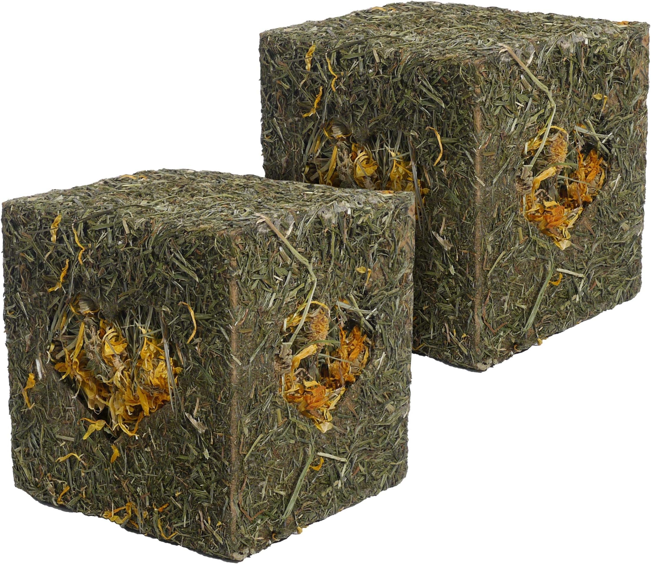 Rosewood Naturals I Love Hay Forage Cube, Small Animal Treat and Gnaw Toy for Rabbits, Guinea Pigs, Chinchillas, Degus, Hamsters, Gerbils, Mice and Rats - Medium (Pack of 2)