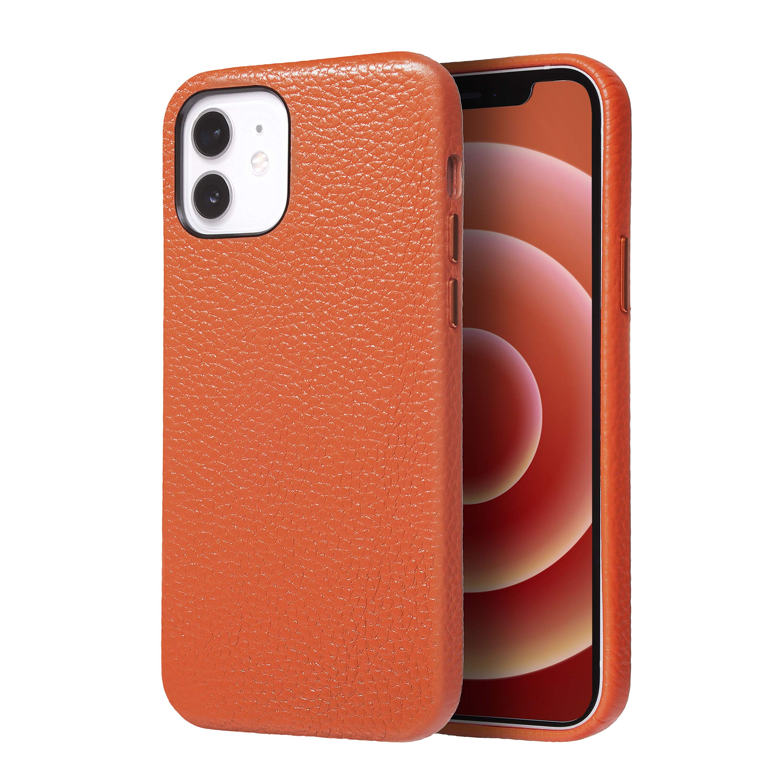 Amazon.co.jp: Carrier-City iPhone 12 mini ケース 本革 牛革 