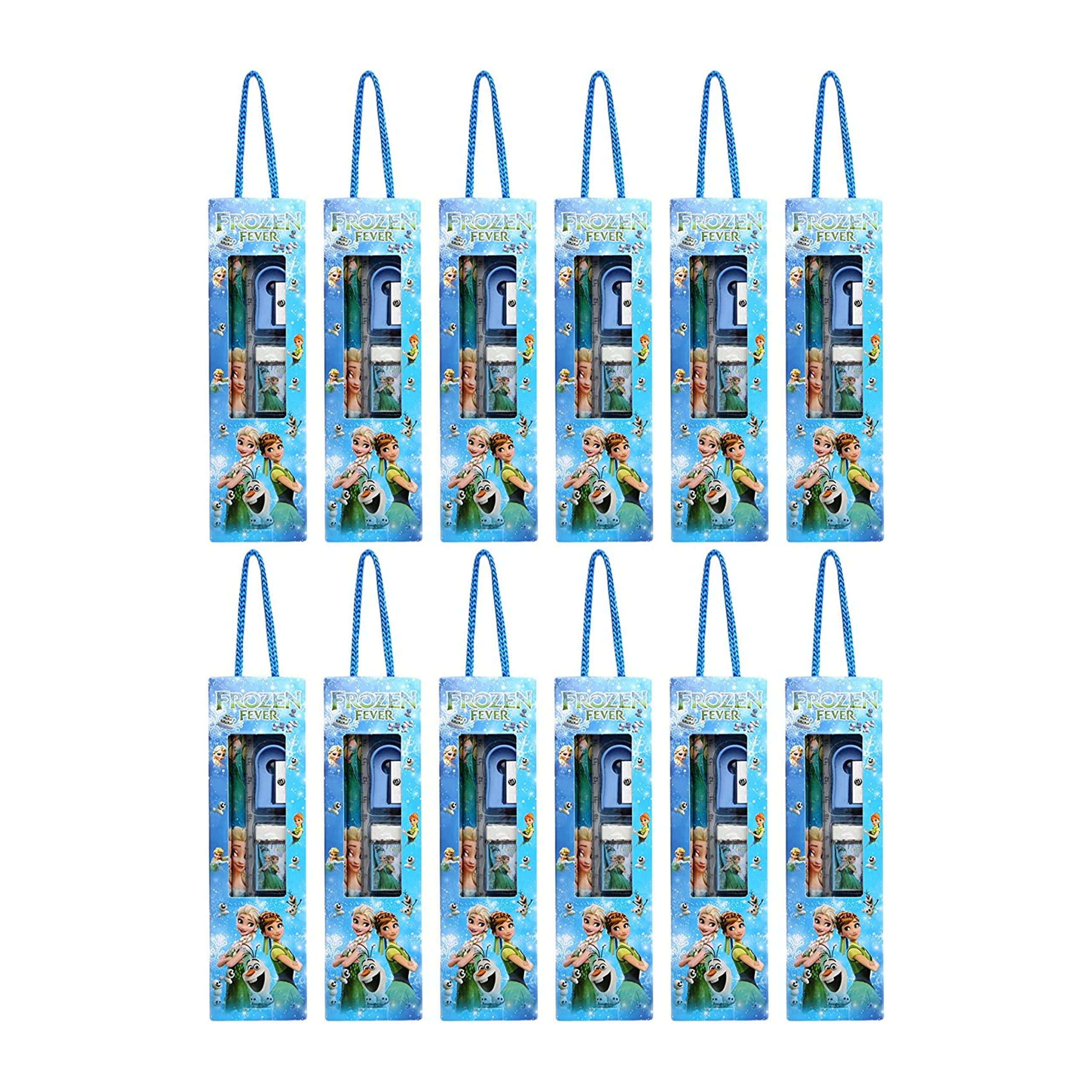 Prezzie Villa Different Cartoon Design Stationery Gift Pack for Kids Birthday Return Gifts Theme Party (Pack of 12) (Frozen/Princess/Hello Kitty/Sofia/Mickey Mouse) (B0BR87JPYV) Amazon Price History, Amazon Price Tracker