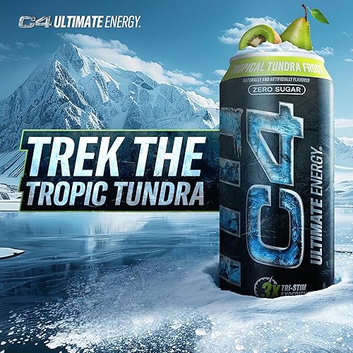 Vista 30 de C4 Ultimate - Bebida energética sin azúcar, 16 onzas (paquete de 12) Fruit Punch Bebida de rendimiento preentrenamiento sin colores ni tintes