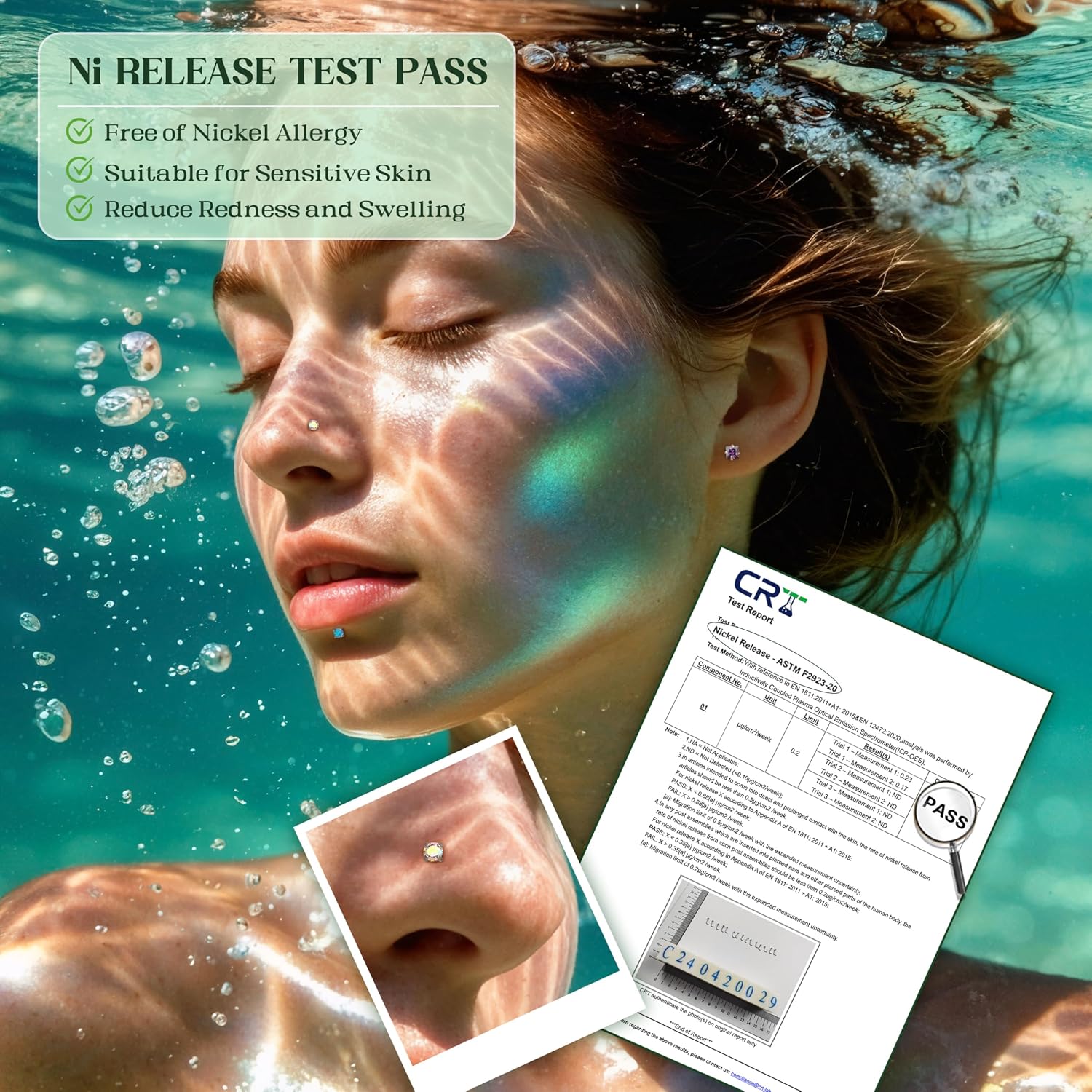 MILACOLATO Hypoallergenic Nose Rings for Women Men - 15Pcs 316L Surgical Stainless Steel Nose Rings Studs L Shaped/Corkscrew/Straight Studs Rings Cubic Zirconia Labret Lip Nose Nostril Piercing Jewelry 18G 20G