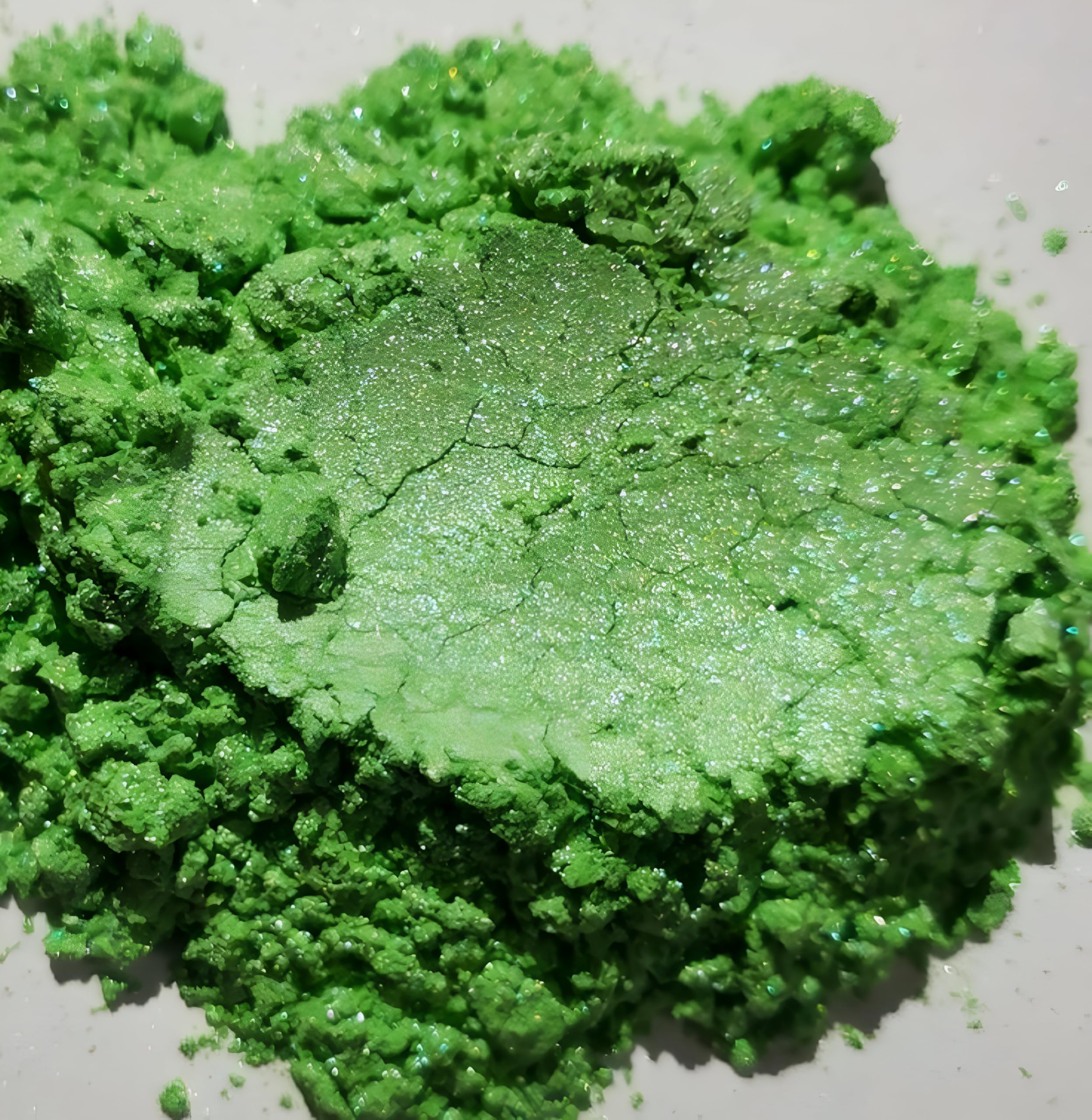 Tolaram Rangwala Green Mica Powder Pigment 42g (1.5oz) | for Candle Making, Resin Jewelry, Epoxy Art, Soap & Craft Projects | Vibrant Shimmer Colour 1