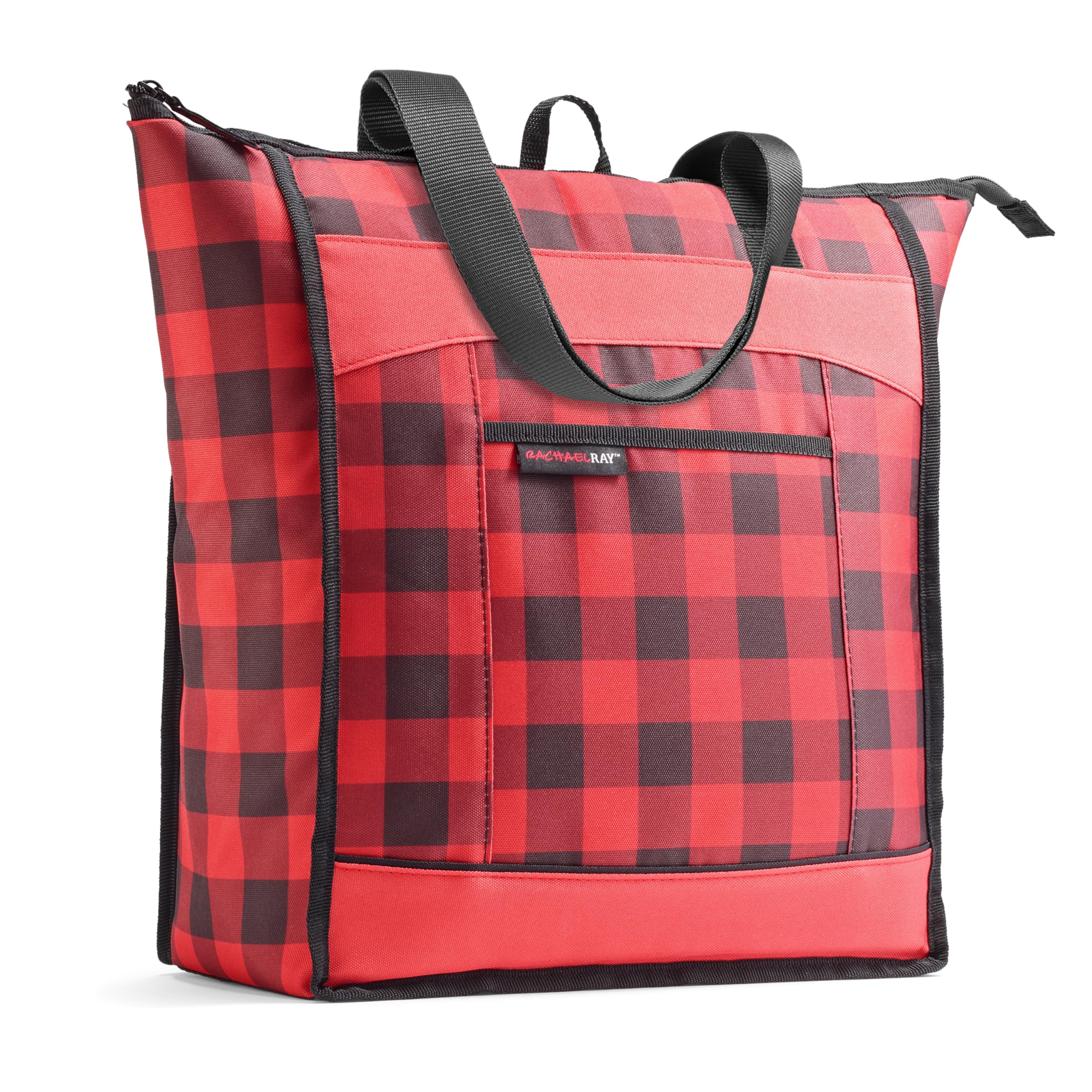 Rachael Ray Chillout Soft Cooler Bag Large Reusable Insulated Grocery Bag with Zippered Top Travel Tote for Hot