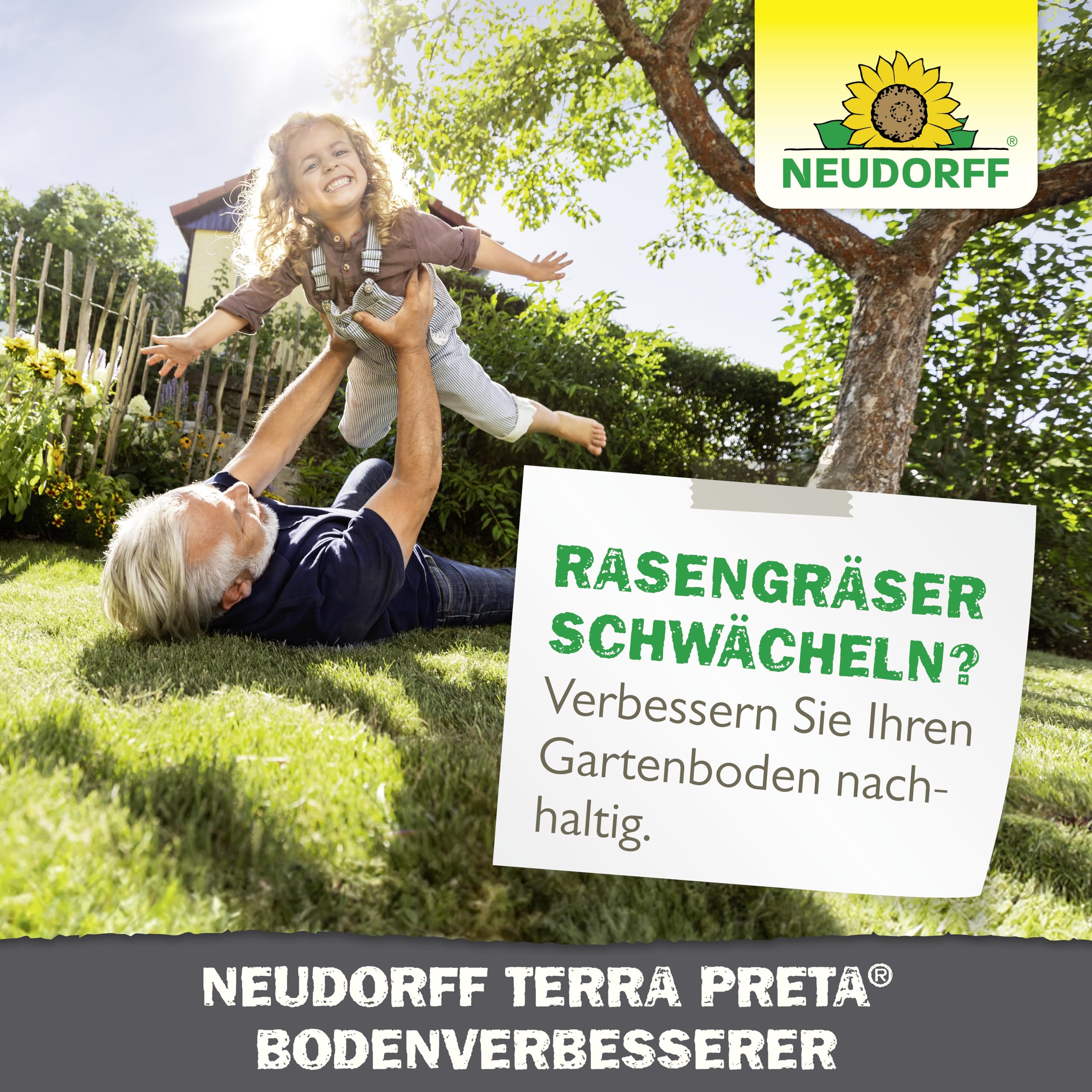 Neudorff Terra Preta BodenVerbesserer 20 kg für 200 m² - Bodenaktivator für Pflanzen aus 100% natürlichen Rohstoffen - Obst und Gemüse wachsen besser und schmecken aromatischer