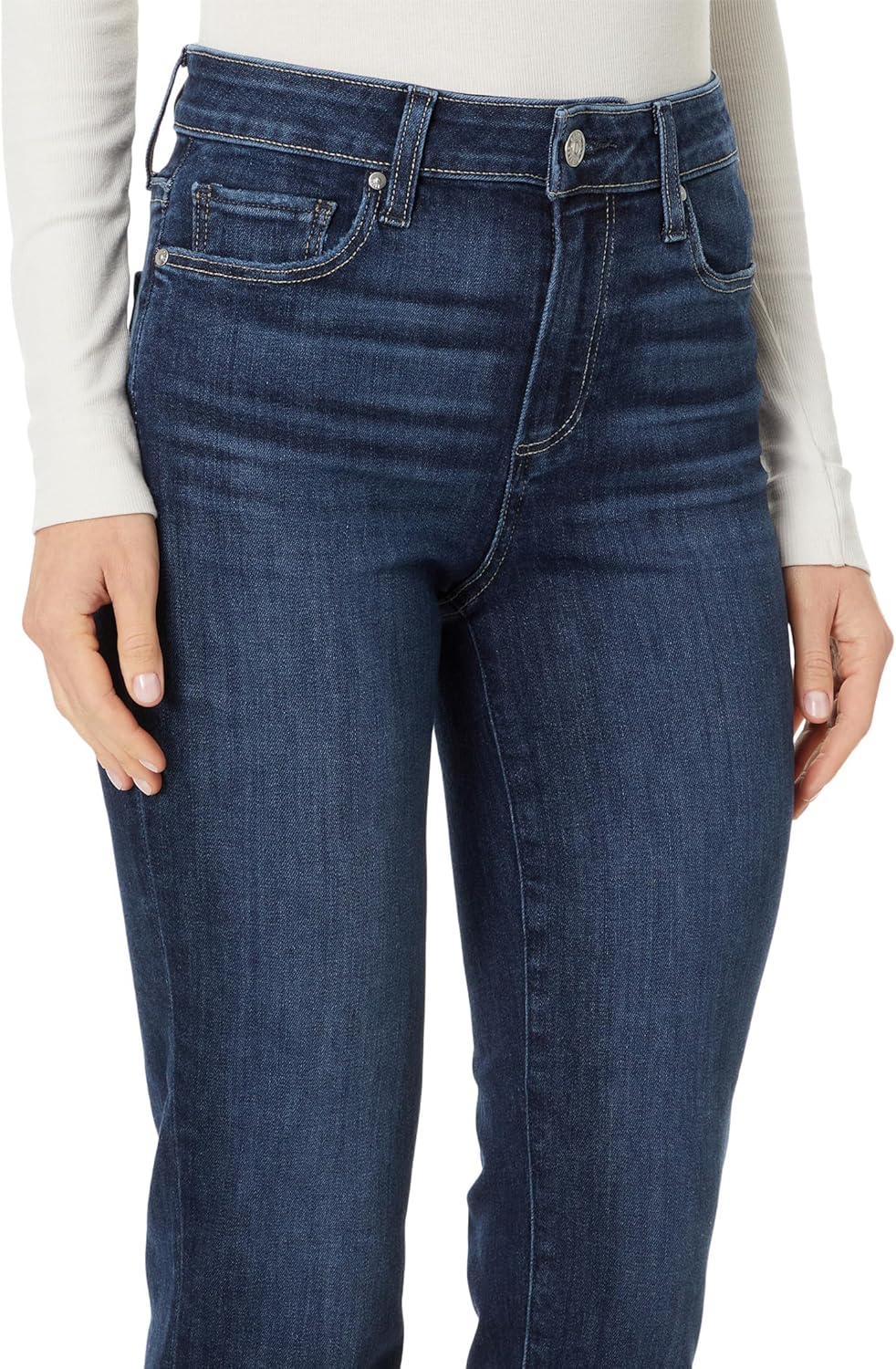 Paige Womens Cindy Raw Hem Jeans - Image 3