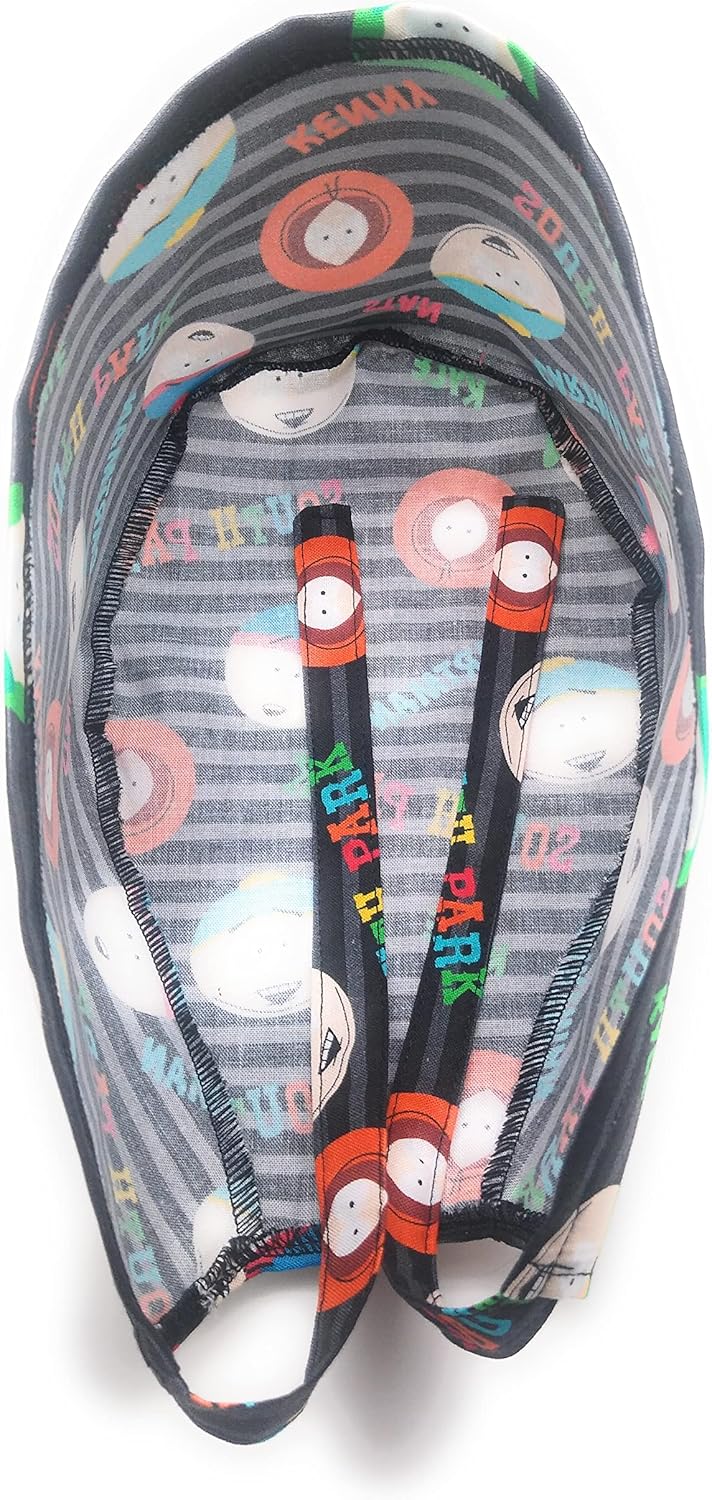 Scrub Hat Comics Cartoon Characters Cotton Fabric Cap Do-Rag Skull Multi Color