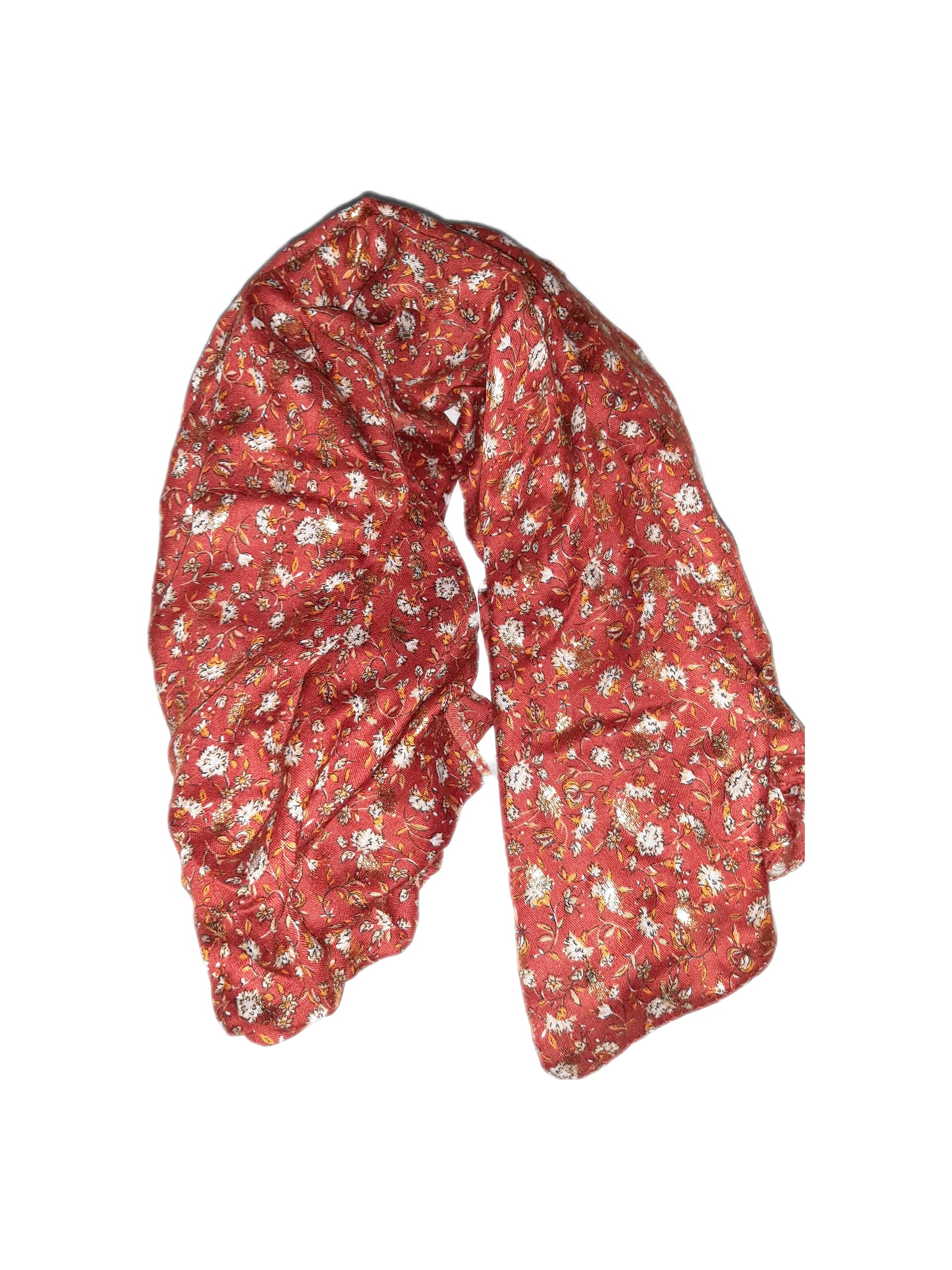 Pañuelo rojo de alta calidad bufanda mujer modelo Lusso suave 3