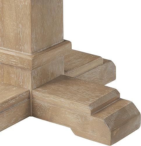 Miniatura 4 de Crosley Furniture Joanna - Mesa auxiliar moderna de granja, mesas auxiliares, acento, muebles de sala de estar, marrón rústico