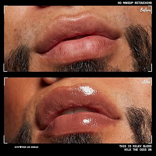 Miniatura 5 de NYX PROFESSIONAL MAKEUP This Is Milky Gloss, brillo de labios con hidratación de 12 horas, vegano, leche de coco (chocolate oscuro)