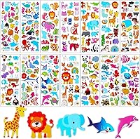 Vista 20 de UPINS Calcomanías de Navidad para niños, 12 hojas de calcomanías de espuma 3D hinchadas – Lindo muñeco de nieve, reno, árbol, Papá Noel