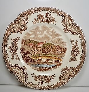 Olde English Countryside Brown Multicolor Dinner Plate