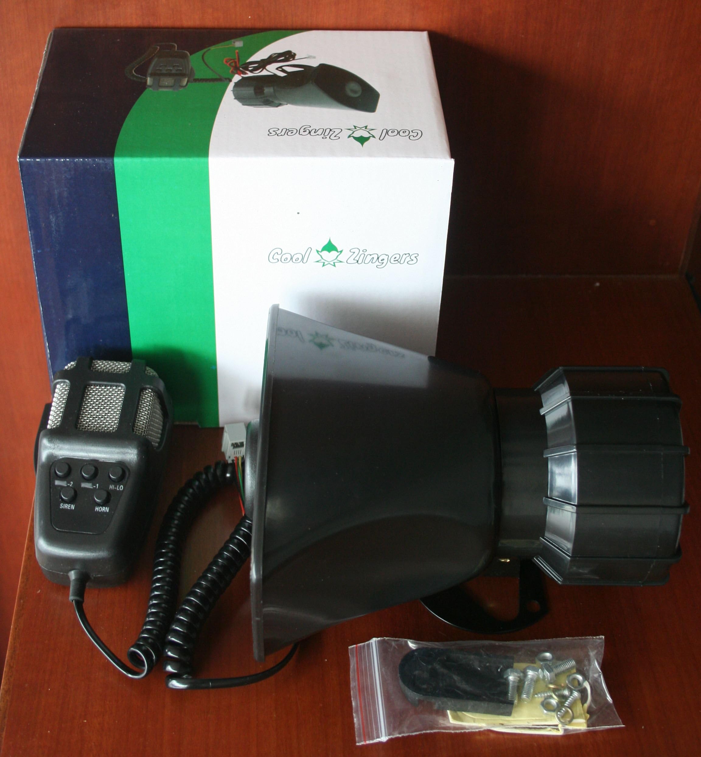 100 Watt Police Siren 5 Sound Emergency Vehicle Warning Speaker PA System Microphone 12v 100W