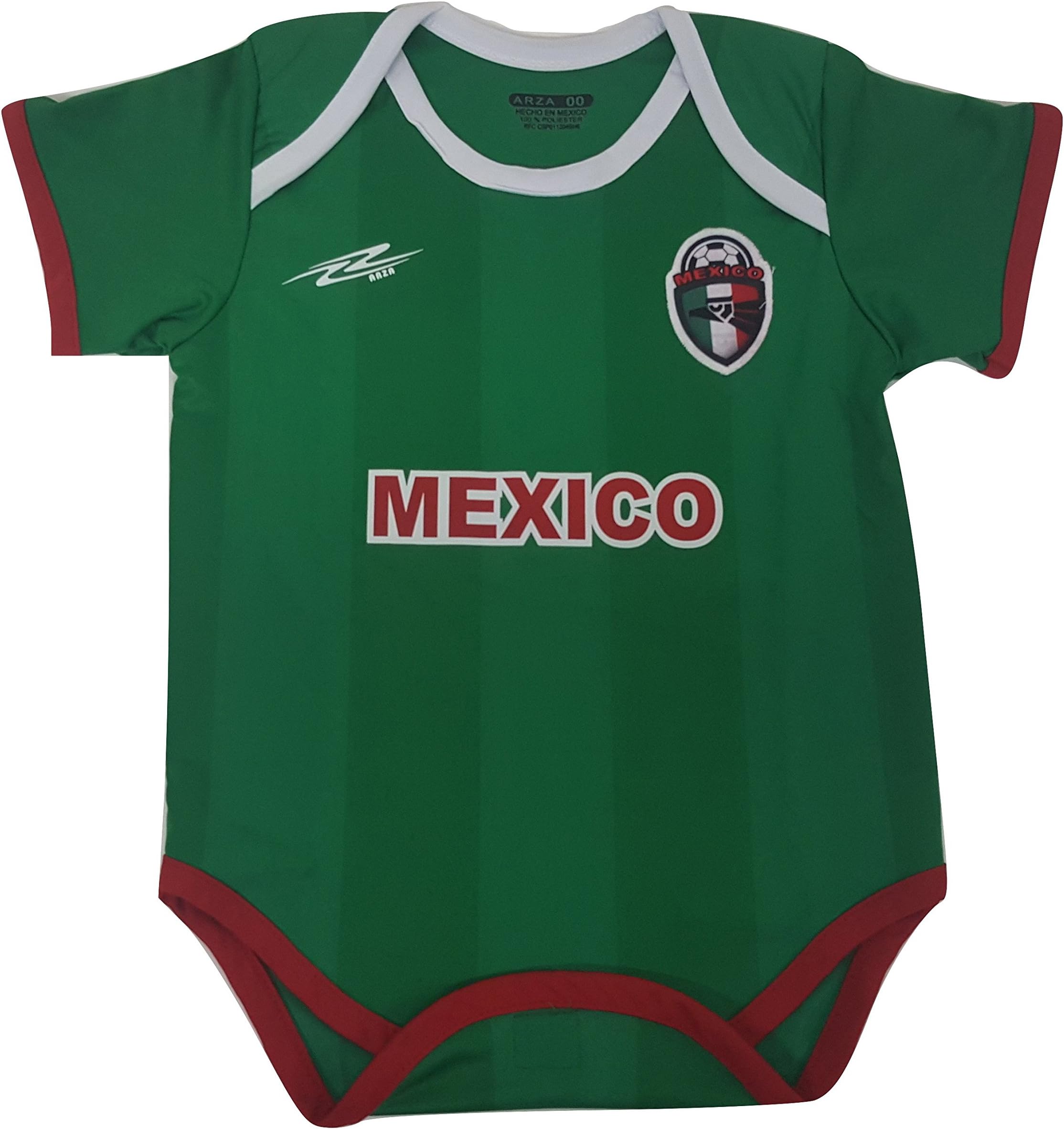 Mexico Soccer Baby Onesie Mameluco Romper Outfit Copa America Centenario 2016 (Green)