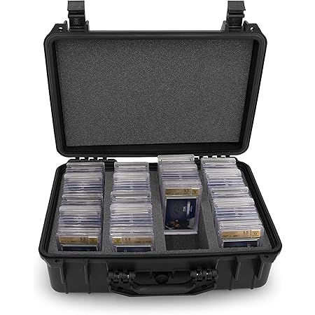graded card shoe box Amazon.com: Max Protection Graded Card Storage Box - 2 Row Slab Storage Box  for PSA BGS SGC CGC - Graded Sports Card Holder main image 1