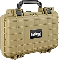 Vista 2 de Bushnell Estuche rígido compacto impermeable de 11.6 pulgadas para pistolas, a prueba de golpes y listo para TSA (bronceado), BN00010-GUN