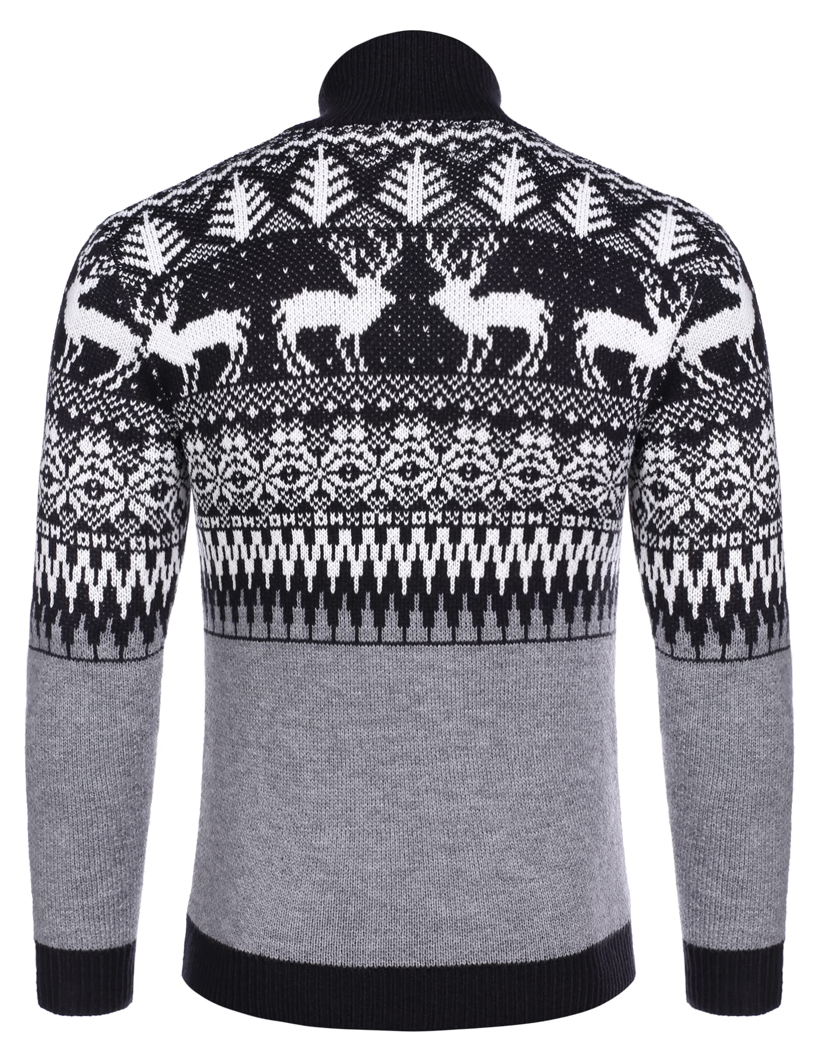COOFANDY Pullover da uomo con cerniera a un quarto maglione casual polo maglione lavorato a maglia