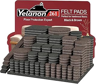 Sponsored Ad - Felt Furniture Pads -261 Pcs Furniture Pads Hardwoods Floors Self Adhesive , Cuttable Felt Chair Pads , Ant...