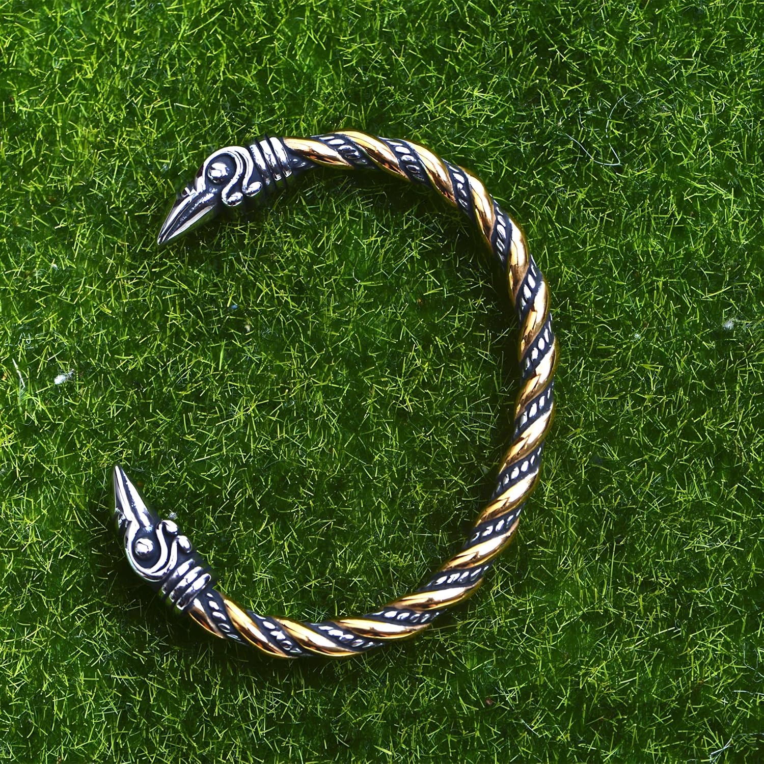 Stainless Steel Viking Bracelet Men's Cuff Bracelet For Men Talisman Jewelry - Image 8