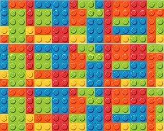 Colorful Blocks Edible Cake Boarder Strips- 3 Strips