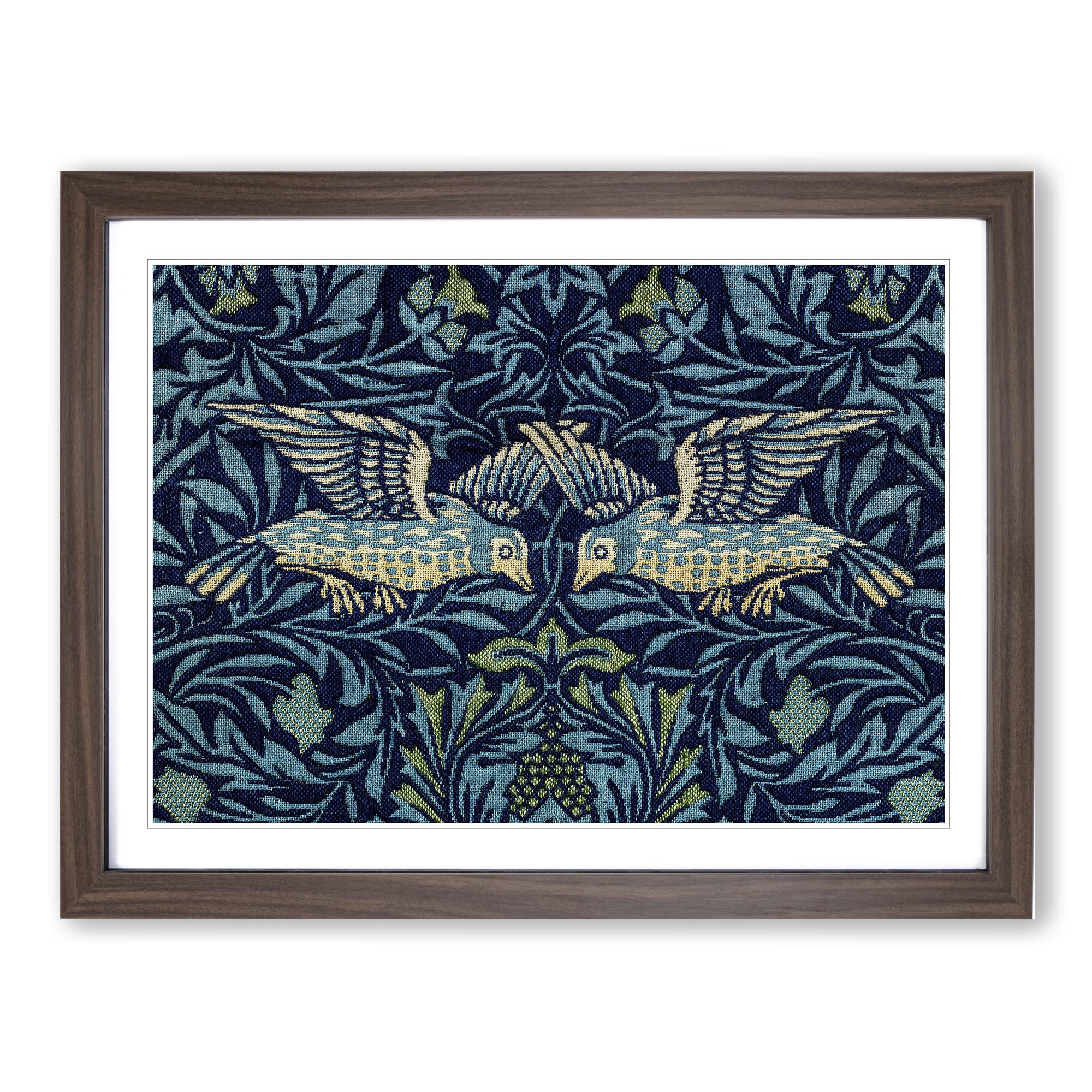 Birds & Flowers Pattern By William Morris Classic Painting Framed Wall Art Print