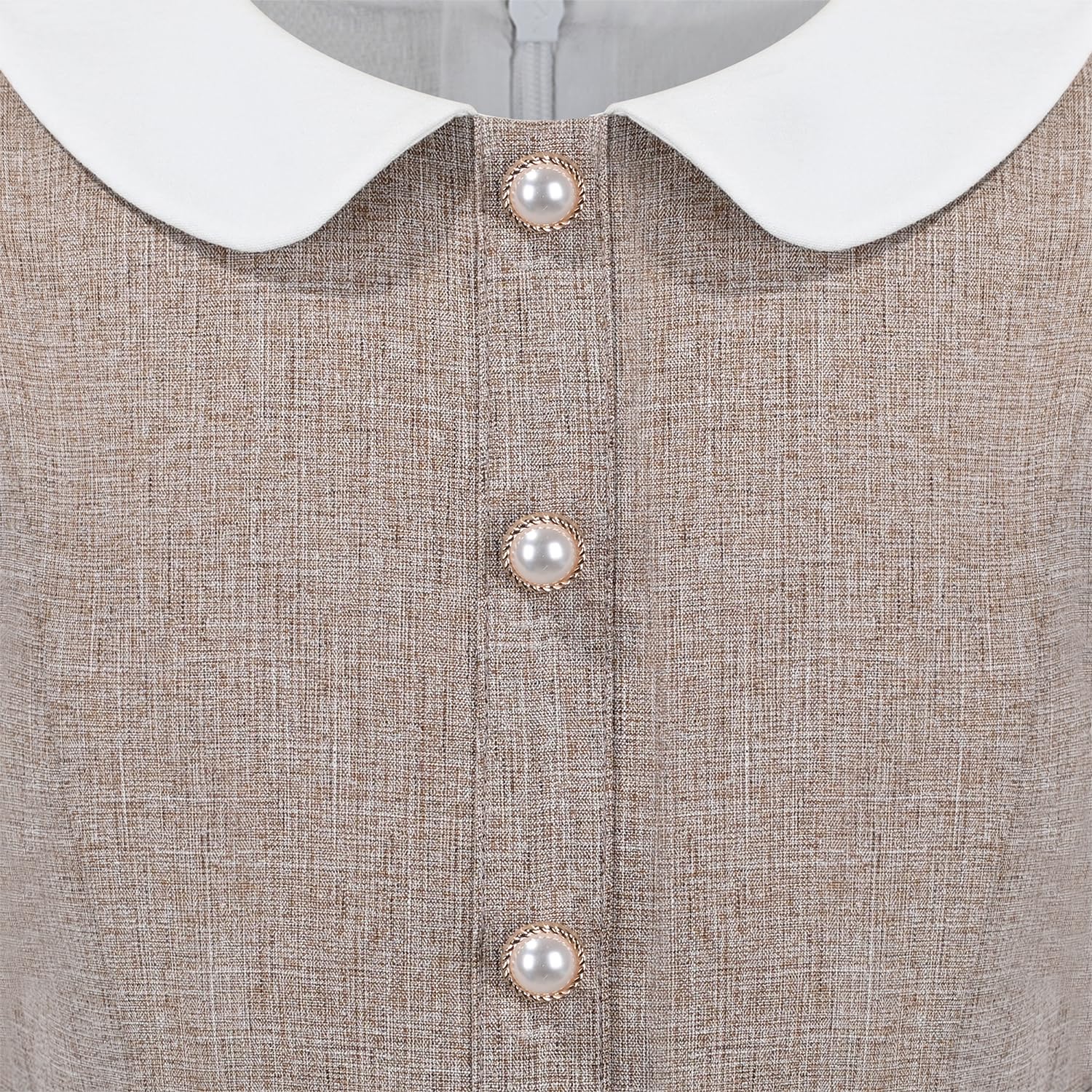 Vestido para Niña Morado Arcoíris Cuello Blanco Casual Cumpleaños