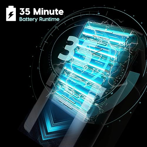 Miniatura 4 de IRIS USA IC-P6 Power Brush Cyclone Stick Aspiradora para suelos duros y alfombras de perfil bajo con accesorios adicionales, gris