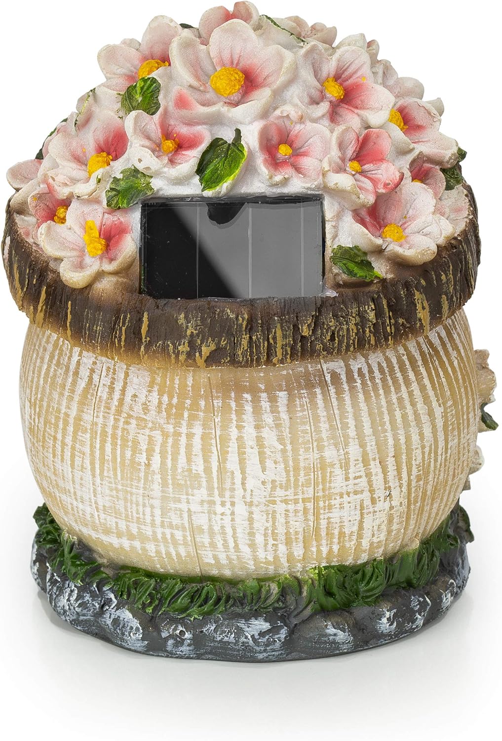 Gnome Fairy House Solar Powered LED Outdoor Decor Garden Light : Tools & Home Improvement