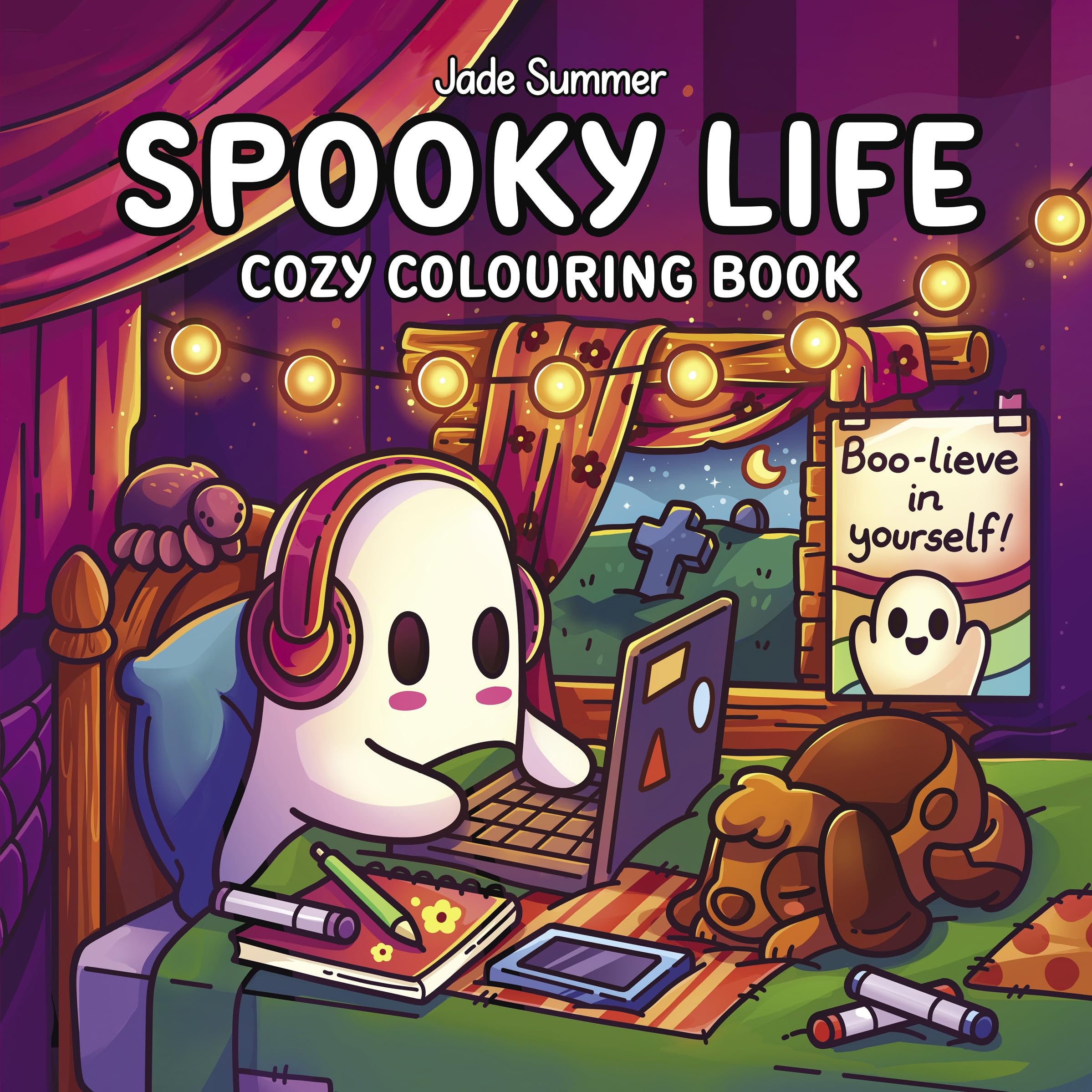 Spooky Life: Cozy Colouring Book