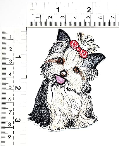 Parche para planchar de raza de perro Shih Tzu para cachorro, calcomanía de dibujos animados, parche bordado para manualidades, apliques de