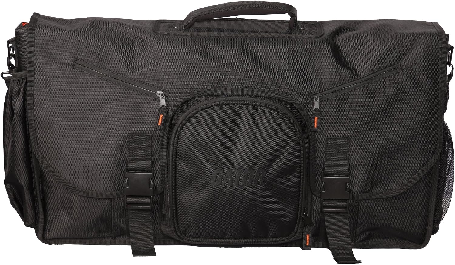 Gator Cases Club Series DJ Controller Messenger Bag with Bright Orange Interior; Fits Large Controllers - 25" (G-CLUB CONTROL 25)