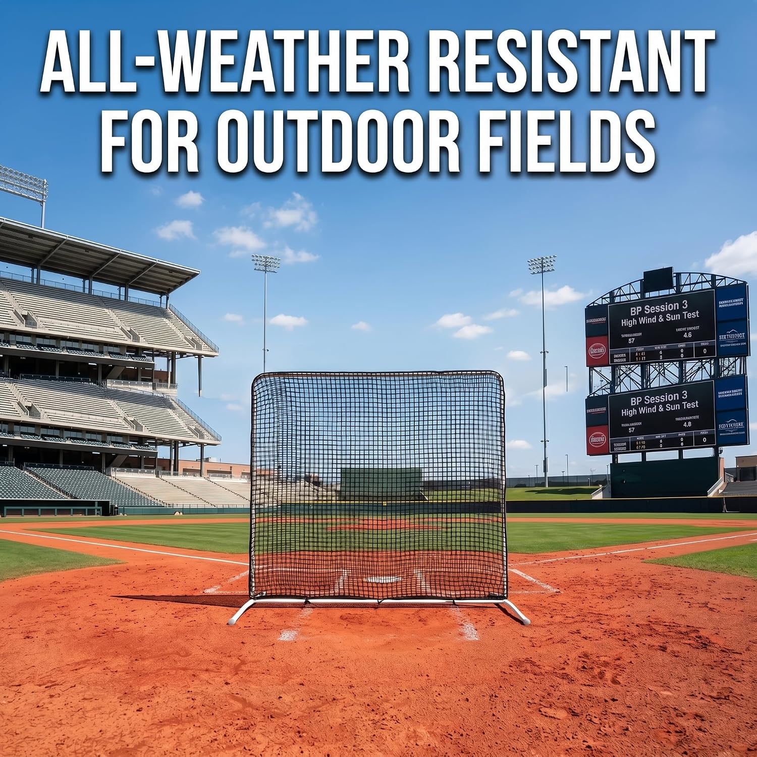 7×7ft Baseball Pitching Screen Protective Replacement Net | Practice Barrier for Coaches Youth and Adults in Baseball or Softball Drills - NET ONLY