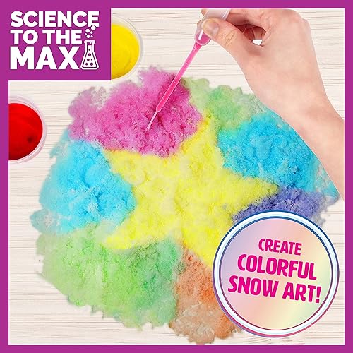 Miniatura 5 de Science to The Max Rainbow Snow: crea 2 galones de nieve colorida y reutilizable, 7 experimentos científicos incluidos, kit de actividad de tallo