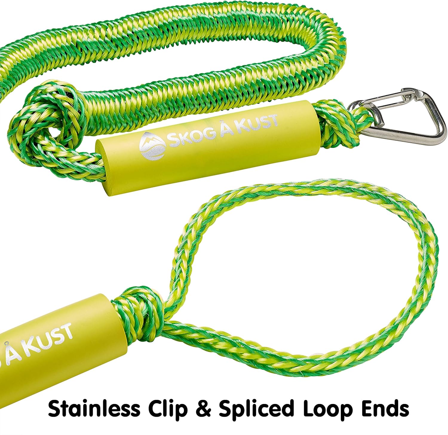 Skog Å Kust Premium PWC Bungee Dock Lines 2-Pack: 4 & 6 Foot Lengths