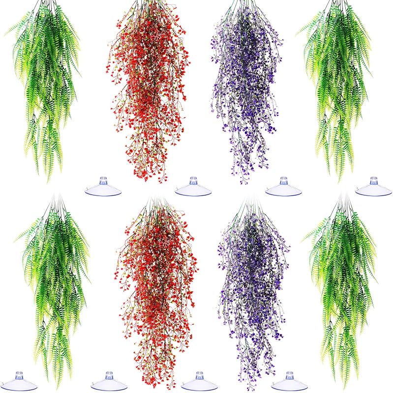 Plantas Artificiais para Terrário com Ventosas Suncalla, 8 Unidades