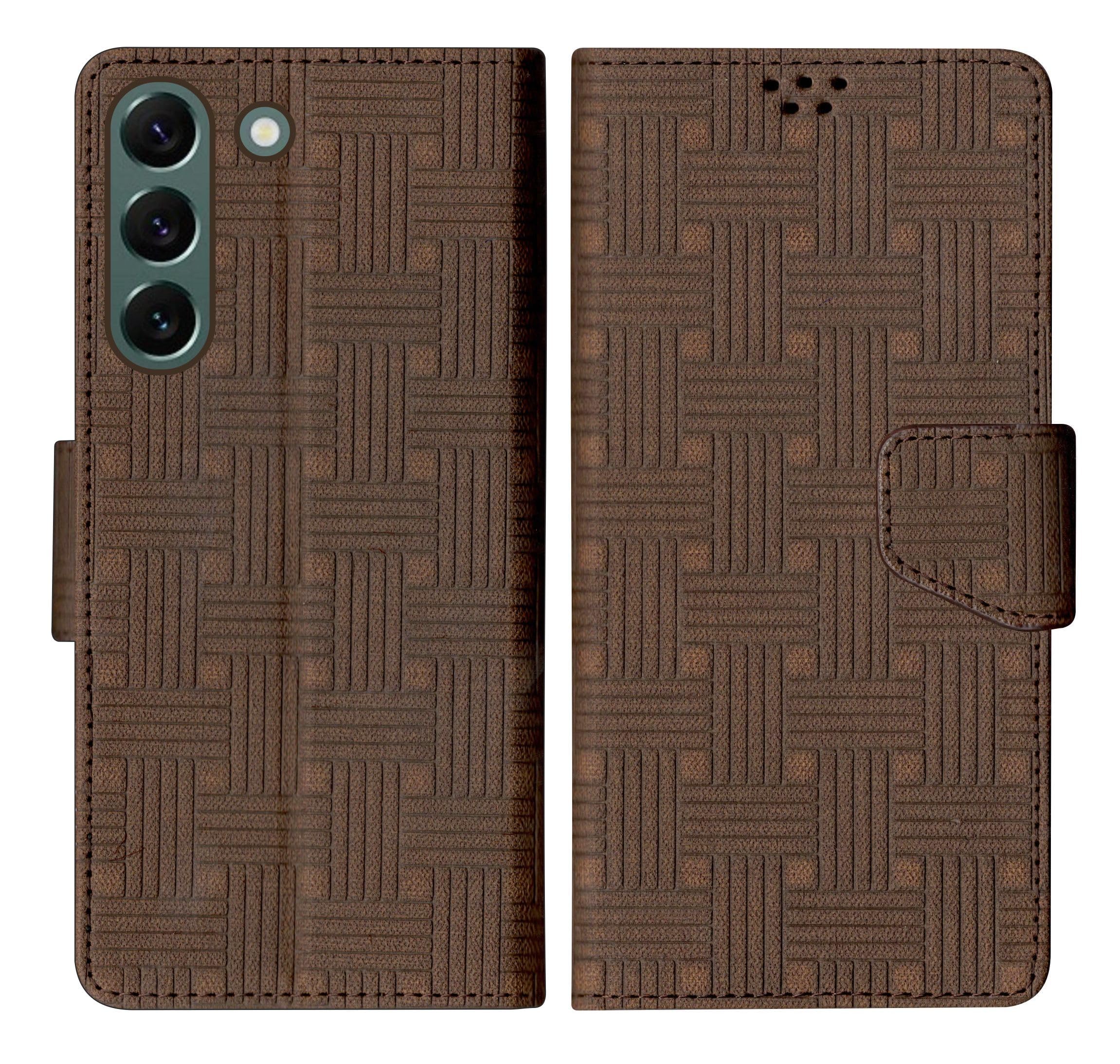 SBMS Samsung Galaxy S22 Flip Cover Back Cover Case with Magnatic Closure | Inbuilt Stand | Card & Money Pocket (Mat Brown) (B0CCDY4LC6) Amazon Price History, Amazon Price Tracker