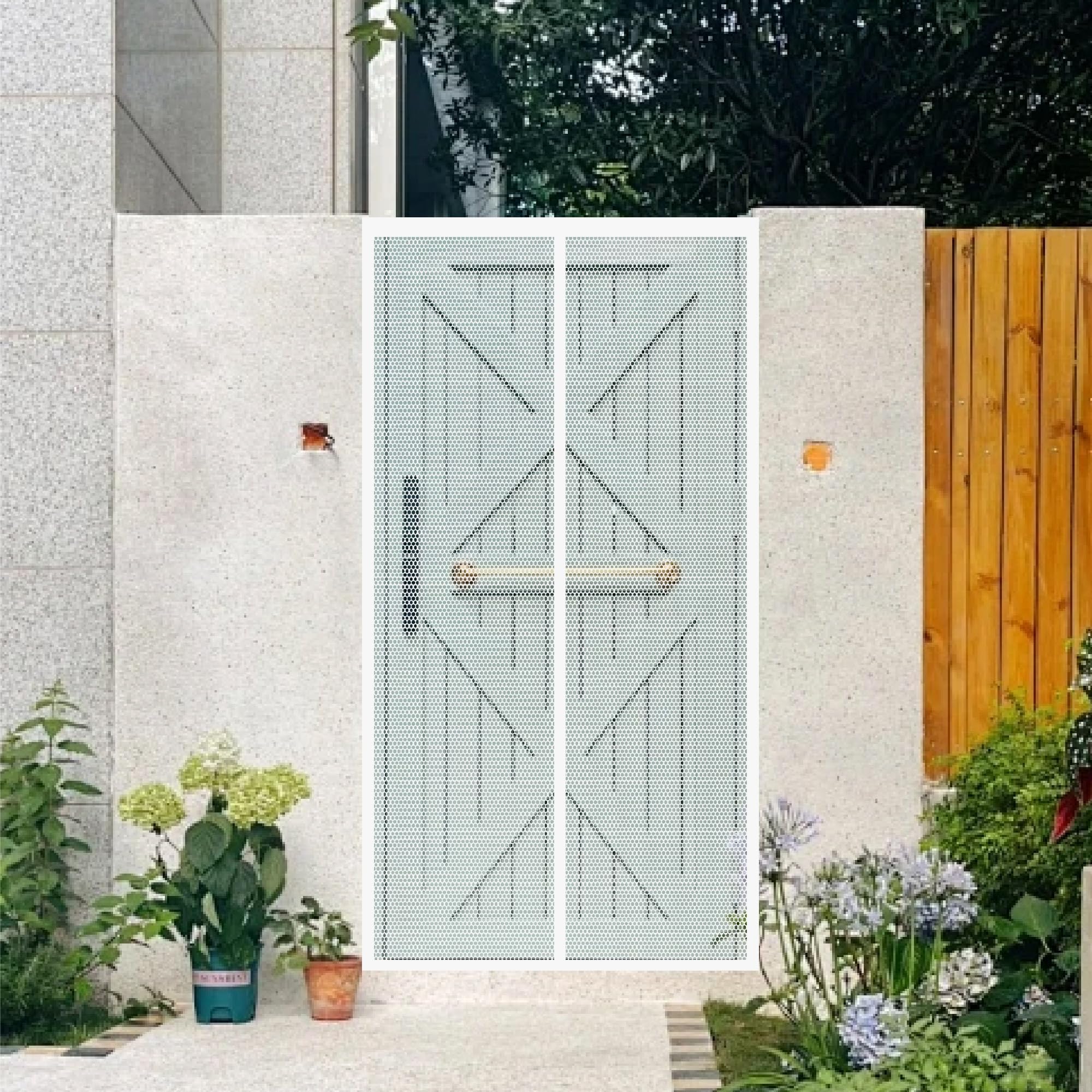 Moustiquaire de porte magnétique sans perçage pour stopper les mouches