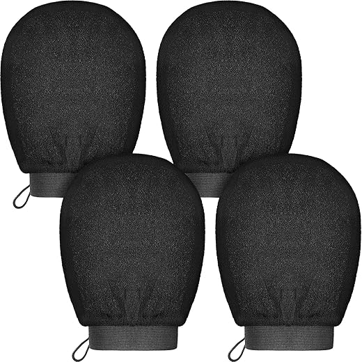 Korean Exfoliating Gloves - Skin Renewal - 4 Pieces
